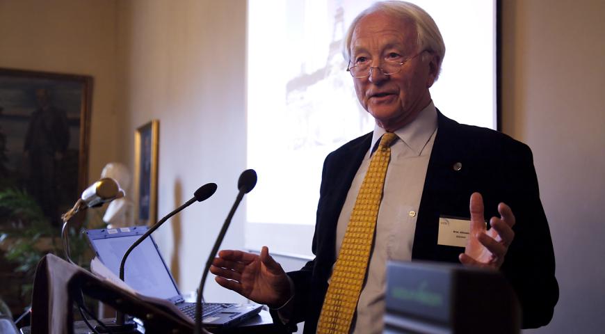 Arve Johnsen, CEO of Statoil until 1988. Photo from the 25 year anniversary of VISTA.